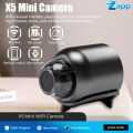 X5 Mini WiFi Camera Included Sound Detector App Control for Home Office Micro USB Baby Monitor Take Screenshots Record Videos Wifi Camera Mini Camera Wireless Camera Mini Wifi Camera.
