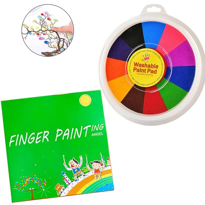 Q9QB%20Creative%20Finger%20Painting%20Kit%20with%20Painting%20Book,%20Non%20Toxic%20Washable%20Finger%20Paint%20Children's%20Paints%20Supplies%20for%20Toddlers%20-%20Image%204