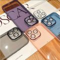 OPPO A60 4G OPPOA60 A 60 Clear Shockproof Case with Camera Lens Protector Film Shockproof Phone Back Cover Casing. 