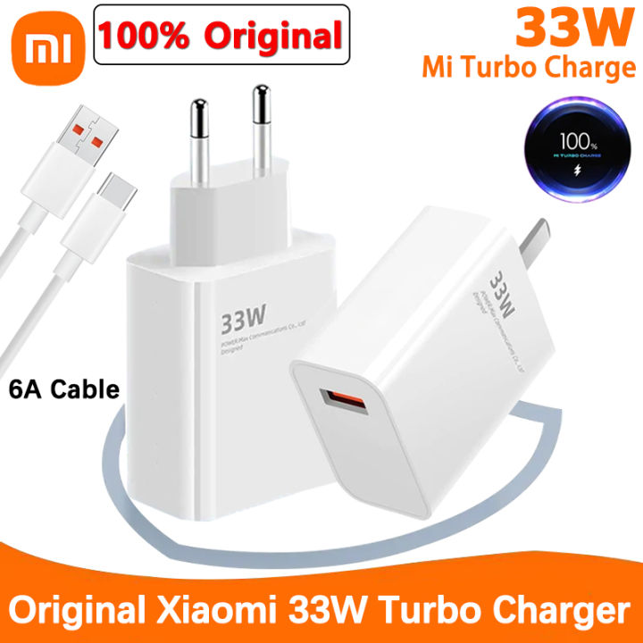 Original Xiaomi Charger 33W 27W EU US Turbo Fast Charge Adapter For Mi 11X 10T 5G Redmi Note 13 12 11 10S 9 K40 Poco Pad M4 Pro