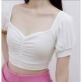 Crop Tops Blouse for Women - white - Blouse For Women.