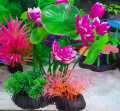 Aquarium Colorful High Quality Plant Aquarium Lotus Flower Aquarium Flower Artificial Plastic Plant. 