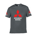 Summer Mens T-Shirt Mitsubishi Motors Logo Print Cotton Casual Short Sleeve Man Harajuku High Quality Unisex T Shirt Euro Size. 