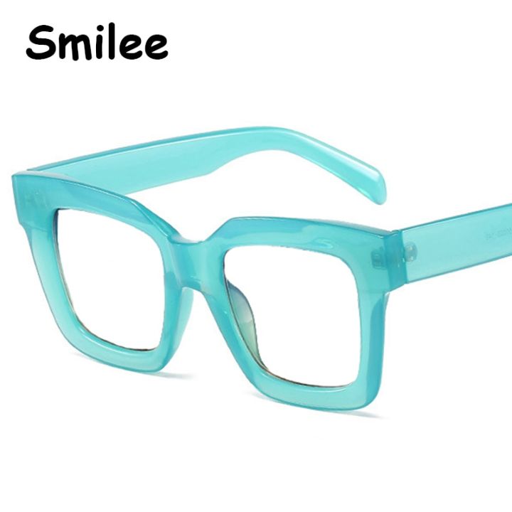 Womens%20Reading%20Glasses%20Oversized%20Square%20Fashion%20Eyeglasses%20Frame%20Luxury%20Brand%20Anti%20Blue%20Light%20Transparent%20Prescription%20Glasses%20-%20Image%207