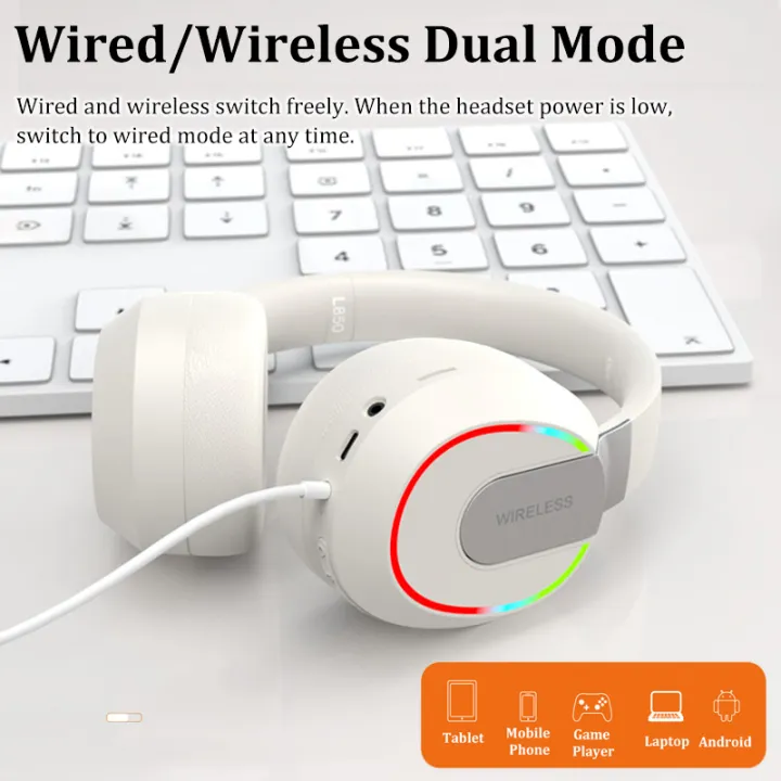Headphone%20Bluetooth%205.3%20HIFI%20Stereo%20Wireless%20Headphone%20Game%20Noise%20Canceling%20Headset%20HD%20Mic%20Support%20TF%20Card%20for%20PC%20TV%20PS4%20Laptop%20-%20Image%203