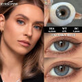 New Eyeshare Alaska Blue Color contact lens with regular kit box for women & men. 1 pair Eyeshare Color contact lens for eye makeup and Cosmetics. Eyeshare Alaska Series. #Alaska. 