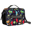 Interior Exterior Zippered Pockets Water Bottle Holder Kids Lunch Bag Durable Double Insulated Water-Resistant Fabric.