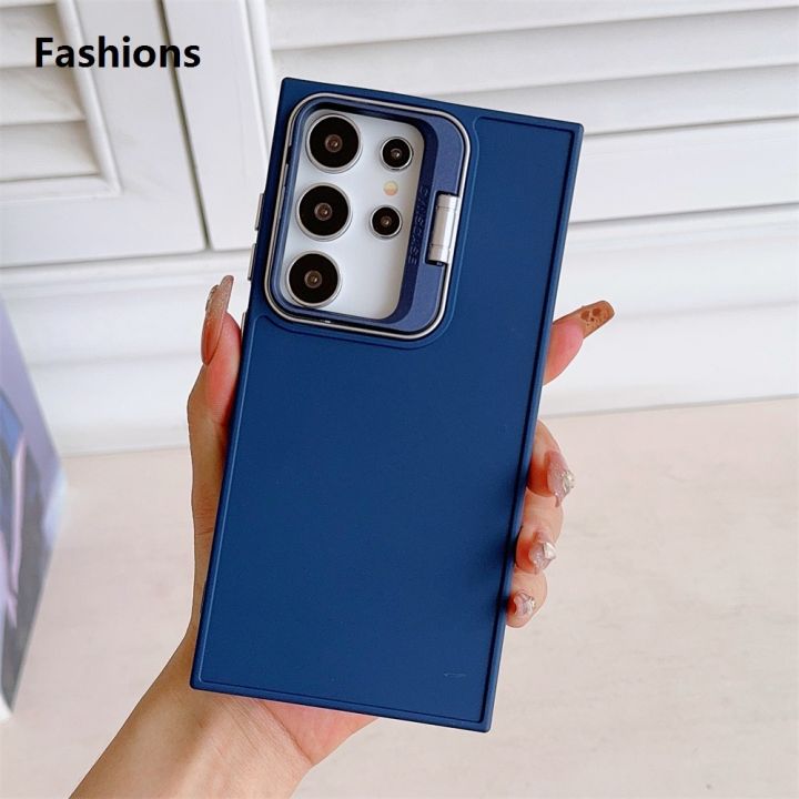 Fashions%20Fifty%20percent%20discount%20Luxury%20Folding%20Camera%20Stand%20Holder%20Case%20For%20Samsung%20Galaxy%20S24%20S23%20Ultra%20S22%20S21%20Plus%20S20%20FE%20Metal%20Solid%20Color%20Matte%20Cover%20Funda%20-%20Image%208
