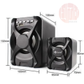 Kisonli U2500Bt Usb 2.1 Computer Bluetooth Speaker With Fm Tf Aux Remote Control 5Watt Speaker Linda. 