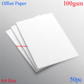 Offset paper - A4 Size - 100gsm - 50pc.