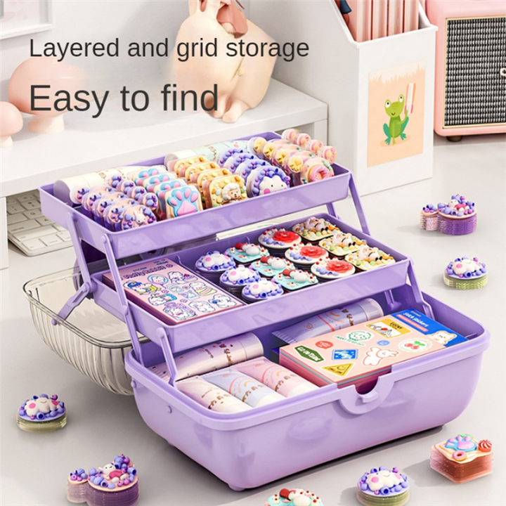 Storage%20Boxes%20for%20Children'S%20Hair%20Accessories%20Necklaces%20Headbands%20Hairpins%20and%20Bows%20Foldable%20Desktop%20Dustproof%20Storage%20Reusable%20B%20-%20Image%208