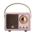 1 Piece Retro Bluetooth Speaker HM11 Classical Retro Music Player Sound Stereo Portable Mini Travel Music Player Pink. 