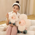 Creative Sunflower Head Baby Human Body Plush Toy Stuffed Kawaii Flower Pillow Cute Room Decor Doll for Kids Girls Birthday Gift. 
