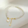 Pearl Bracelet Girl S925 Sterling Hand Jewelry Freshwater Pearl Bracelet For Girlfriend On Valentine's Day. 