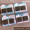 2Pcs Creative Fashion Cookie Chocolate Notebook Portable Notepad Funny Cute School Supply Students Stationery Pocket Notebook.