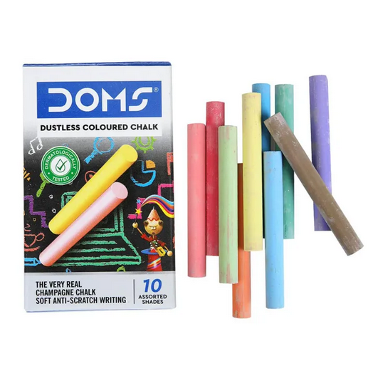 Doms%20Dustless%20Multi-Color%20Chalk%2010%20Assorted%20Shades,%20Anti-Scratch%20Writing,%20Stationery%20Essential%20-%20Image%203