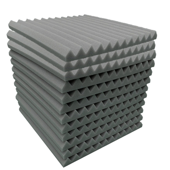 Acoustic Foam Panels 12 Pcs Soundproof Wall Panels, for Walls Black
