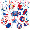 Amazon New United States Independence Day Balloon Flag Set Birthday Party Scene Decoration Balloon Flag Pull.