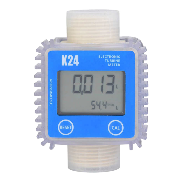 1 PCS Digital K24 Turbine Oil Fuel Flow Meter Chemicals Water Sea ...