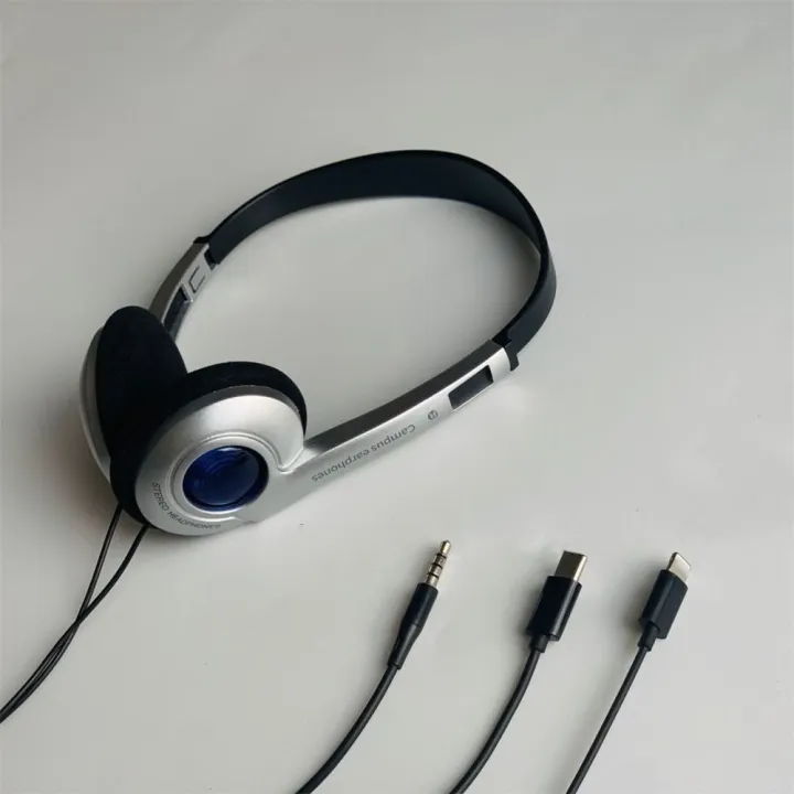 Fashion%20Retro%20Classic%20Headset%20Y2K%20Wired%20Headphone%203.5mm%20Type%20C%20Over%20Ear%20Earbud%20-%20Image%203