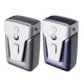USB Small Air Conditioner Clip-on 3.7V/1.2A Electric Fan Bladeless 12000mAh Power Bank 3-gear Wind Mute for Outdoor Indoor. 
