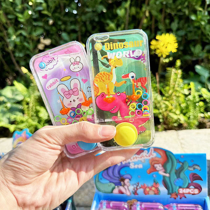 Imported Cartoon Water Ring Toss Handheld Machine Classic Water Ring Game Mini Finger Water Ring Toss Handheld Game Mini