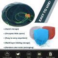 Portable Folded Fishing Net, Crab Drop Fish Network with Rope, Hand Casting Cage Mesh Trap for Minnows,Lobster,Crawfish, Shrimp.