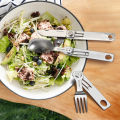 ROXON 3 IN 1 Camping Cutlery Set Knife Fork Spoon Stainless Steel Portable and Detachable.
