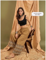 Fashion Trend Soft China Linen Fabrics Print Plazzo For Woman.