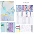 Marble Pattern Notebook Loose-leaf Notebook Binder Budget Planner Money Organizer Cash Budget Financial Planner Hand Book. 