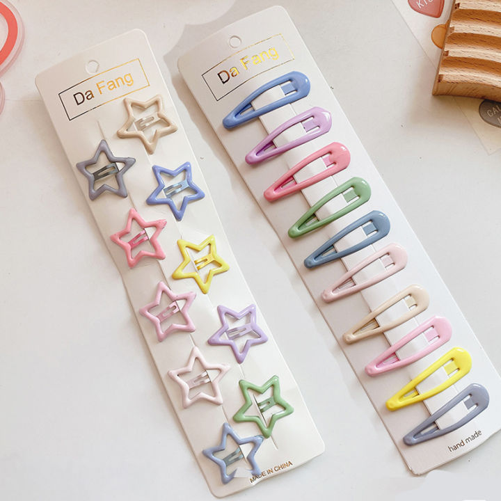 Pin%20child%20heart%20shape%20Bobby%20Bibel%20BB%20metal%2010%20pieces%20sweet%20clip%20with%20cream%20star%20hair%20clip%20cute%20hair%20clip%20children's%20accessories%20women%20-%20Image%207