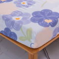 Cross-Border Brushed Printing Fitted Sheet Three-Piece Simmons Mattress Cover Dust Cover Bed Sheet Fixed Non-Slip Cover. 