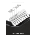 Mini Electronic Keyboard Pocket Piano Portable Mini Organ Cute Gamer Educational for Children Gift for Gaming.