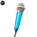 Microfono Stereo portatile da 3.5mm microfono KTV Karaoke Mic per Smart Phone Laptop PC portatile microfono Audio portatile.