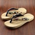 Japanese Style Clogs Men and Women Couple Style Clogs Herringbone Clog Men Summer Non-Slip Wooden ShoescosClogs. 