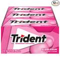 Trident BubblegumSugar Free Gum,12 Packs. 
