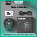 MEMO DL07 Universal Mobile Phone Cooling Fan Radiator - Black.