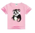 Kids Cartoon Funny Panda T-shirts Summer Costume Baby Boys Girls Clothing Children T Shirts Children's Wear. 