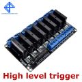 【The road to happiness Store】8 Channel 5V Relay 250V2A 5V 8 Channel Level Solid State Relay Module High level trigger.