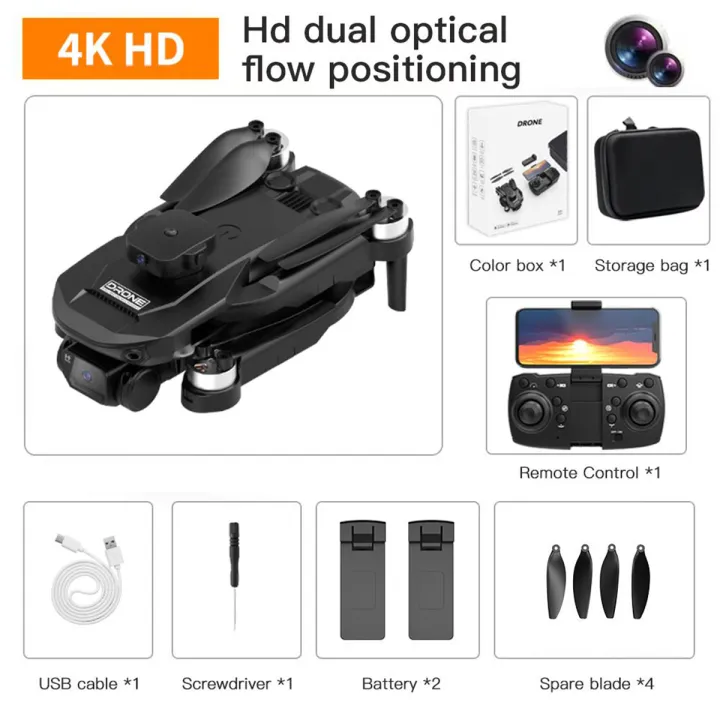 F196%20Obstacle%20Avoidance%20Sensor%20Brushless%20Drone%20with%204K%20HD%20Dual%20Camera%20%20WIFI%20FPV%20Brushless%20Motor%20Stabilize%20Mode%20Electric%20Professional%20Drone%20-%20Image%203
