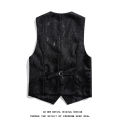 Roses Embroidered V-neck Sleeveless Vest Jacket Men White,Black Single-breasted Button Suit Vests Plus Size M-8XL Male Waistcoat. 