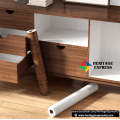 Heritage Express New Elegant Wood Grain PVC Wall Sticker 4x2 ft - Premium Quality Vinyl Cabinet Top Decal 8 sqf.