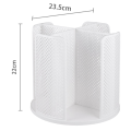 Coffee Cup Dispenser 360 Degree Rotatable Paper Cup and Lid Holder Plastic 4 Compartment Cup Lid Organizer for Kitchen B Easy to Use. 