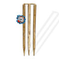 Wooden Cricket Stumps - 1 Set -Wooden color.