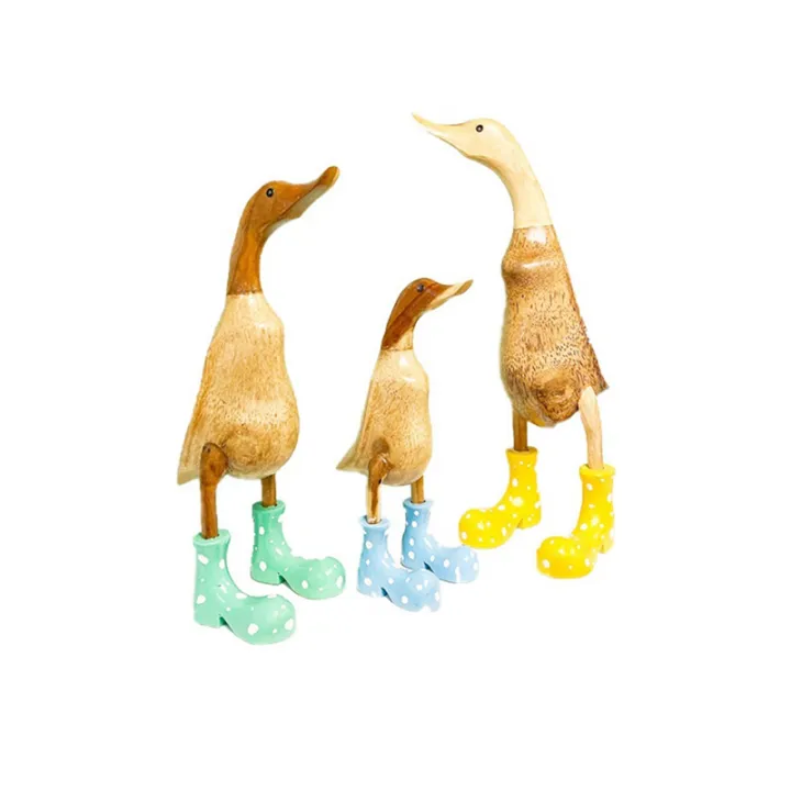 Resin%20Duck%20Statue%20Garden%20Sculpture%20Cute%20Cartoon%20Ducks%20Wearing%20Spotted%20Wellies%20Boot%20Good%20Luck%20Figurine%20Easy%20to%20Use%20Blue-S%20-%20Image%208