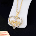 Carat Women KC Gold Plated Mom Hollow Heart Necklace Jewelry Set Bracelet Earrings. 