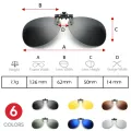 2024 Rimless Round Flip Up Clip on Oversized Men Polarized Clip Sunglasses Aviation Blue Mirror Big Driving Prescription Glasses. 