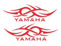 Yamaha Flame Design Sticker for bike.