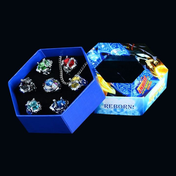 %E2%9C%BF7Pcs/Set%20Katekyo%20Hitman%20Reborn%20Vongola%20Alloy%20Rings%20Anime%20Cosplay%20Fashion%20Jewelry%20-%20Image%207