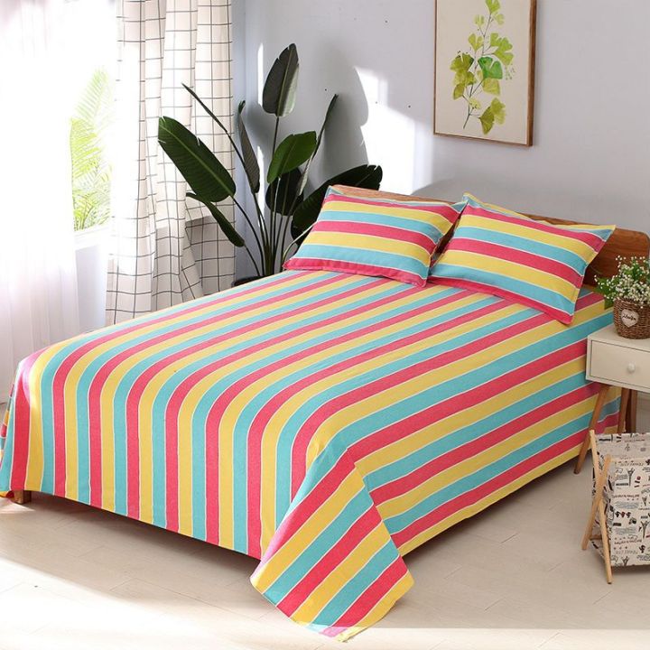 Crash%20Bed%20Sheet%20Traditional%20Cotton%20Old%20Coarse%20Cloth%20Single%20Student%20Dormitory%20Thickened%20Double%20Three-Piece%20Tatami%20Bed%20Sheet%20Wholesale%20-%20Image%208